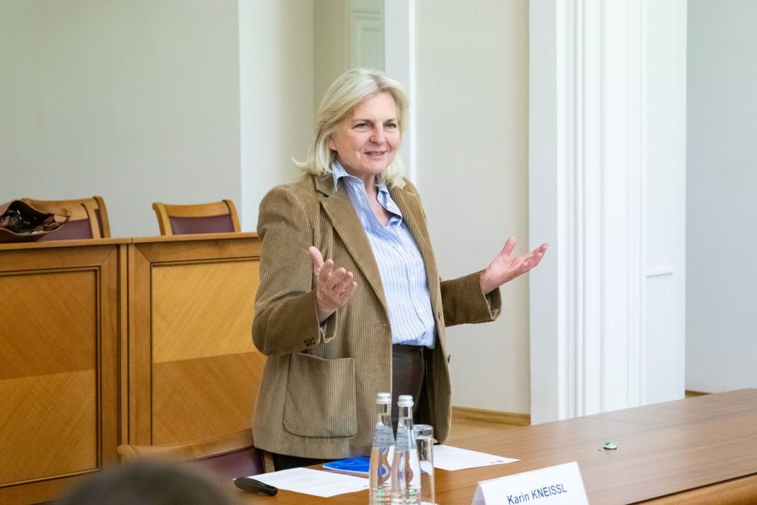 Karin Kneissl: ‘We Need a Conversation’ Illustration for news: Karin Kneissl: ‘We Need a Conversation’